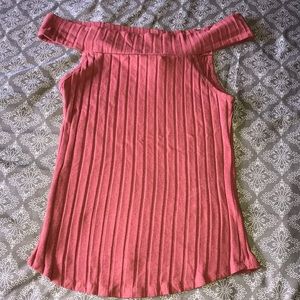 Off the shoulder tank